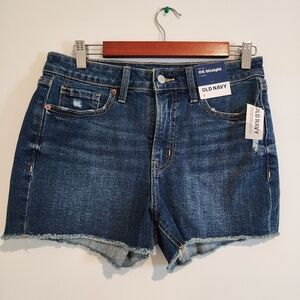 NWT Old Navy High Rise OG Straight  Women’s Sz 6 Denim Cutoff Shorts